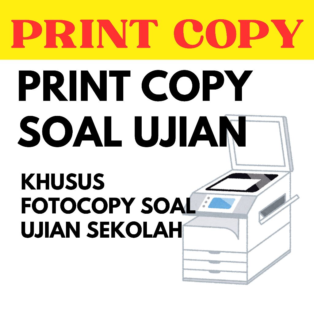 Print Copy Soal Ujian Asesmen Madrasah Sekolah MI MA SMK