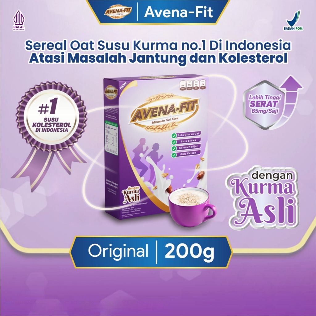 

Avena Fit Susu Kurma Medjol jaga kesehatan jantung dan hempas kolestrol sampai ke akarnya