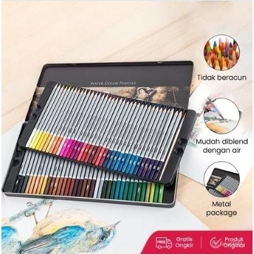 

Deli Pensil Warna 24/36/48/72 Warna PCS tidak beracun, dapat dicuci dan teknologi hybrid 6524