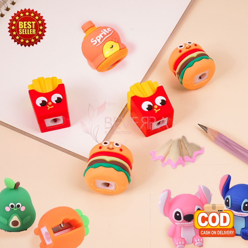 

Rautan Pensil Motif Karakter Mini Lucu Serutan Karet Aesthetic Alat Tulis Anak Sekolah ATKBC