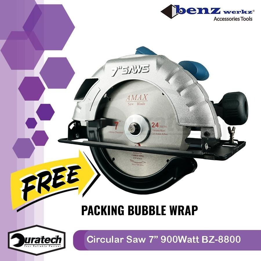 Promo Benz Werkz Mesin Potong Kayu 7 Inch / Circular Saw 7" Low Watt / Mesin Circle 7 Inch 900Watt /