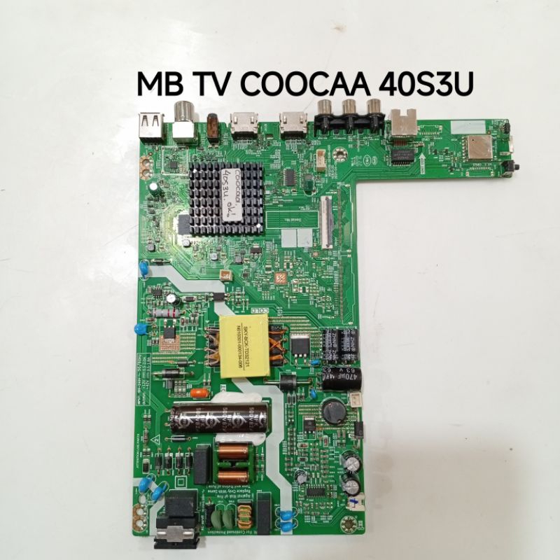 MB TV COOCAA 40S3U MAINBOARD MESIN TV COOCAA 40S3U