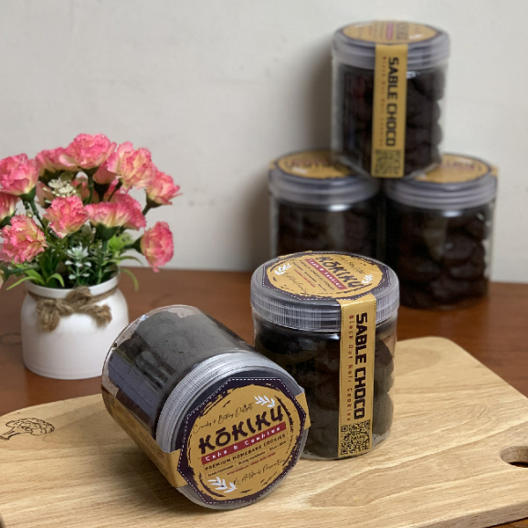 

Kue Kering Sable Choco Cookies Kukiku Premium Butter Toples Jar 600 gram Free 1 Pouch Meringue
