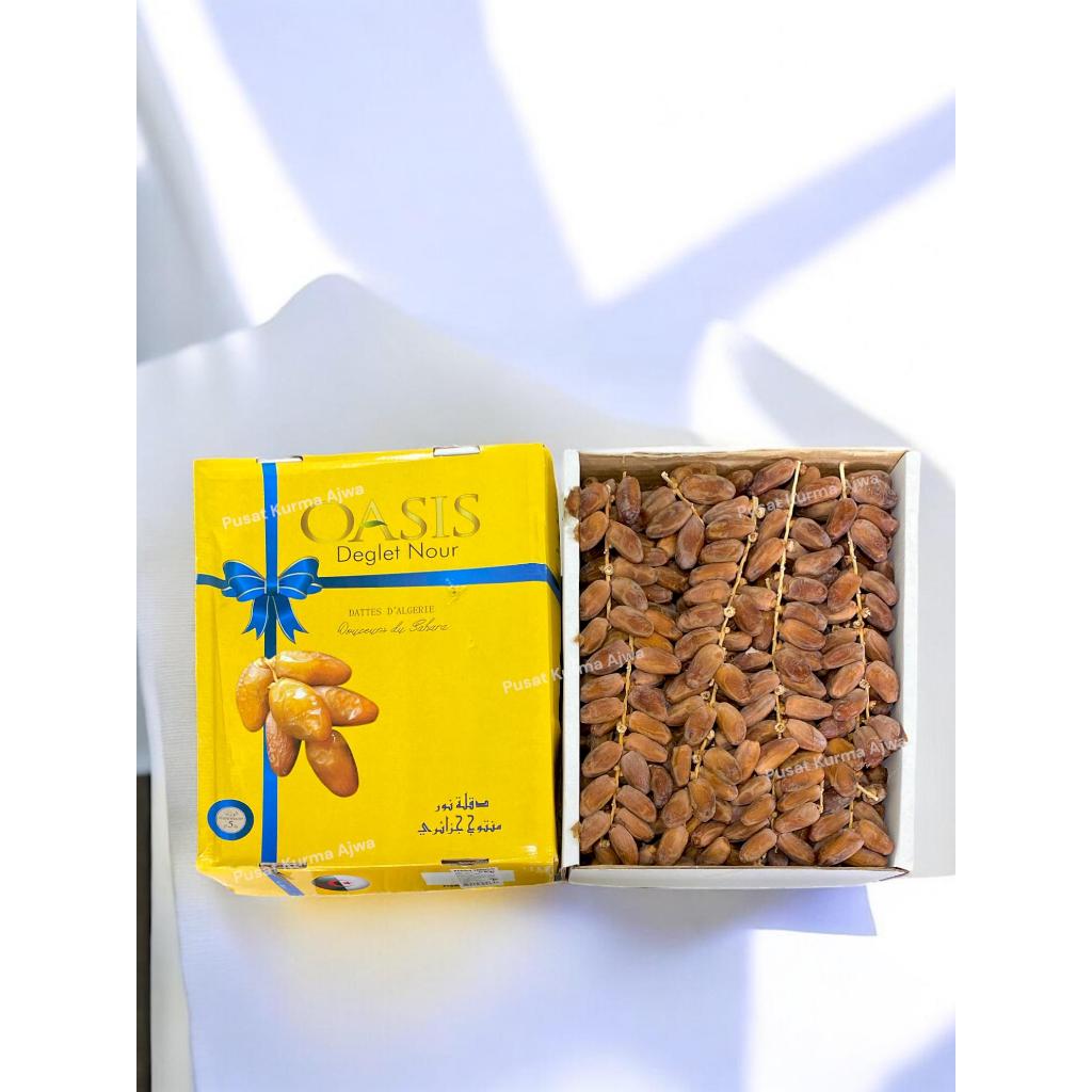 

Kurma Tunis Tangkai Oasis 5kg Asli Tunisia | Deglet Nour Manis & Lembut