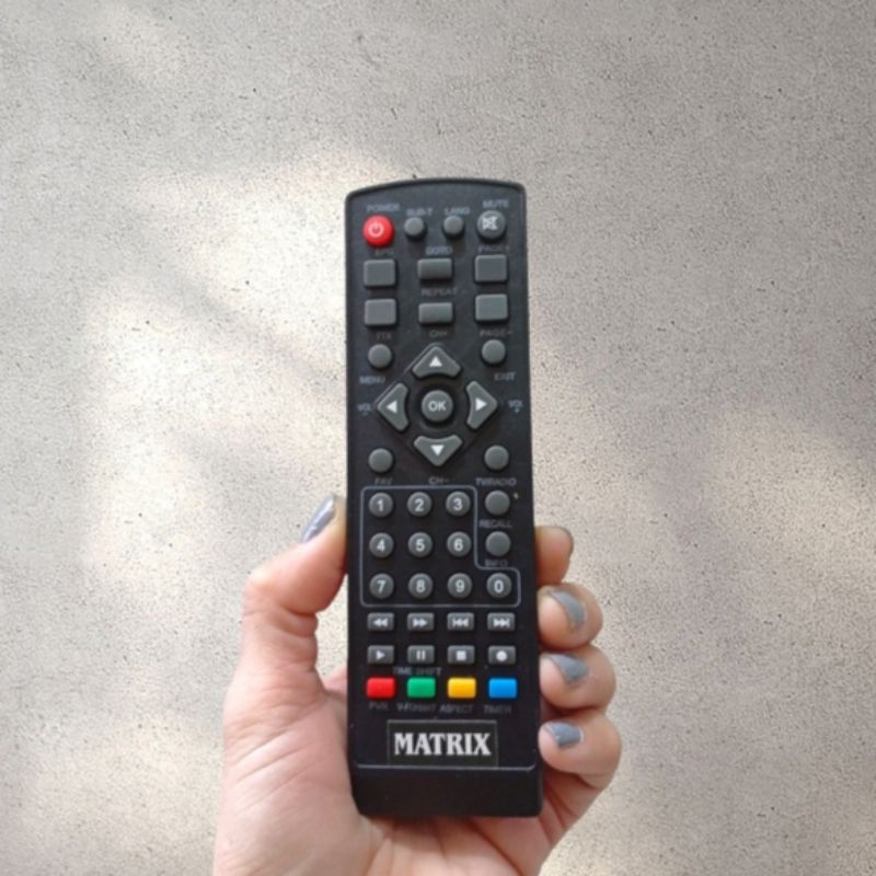 Remot Remote STB Parabola Matrix Apple Silver DVB T2