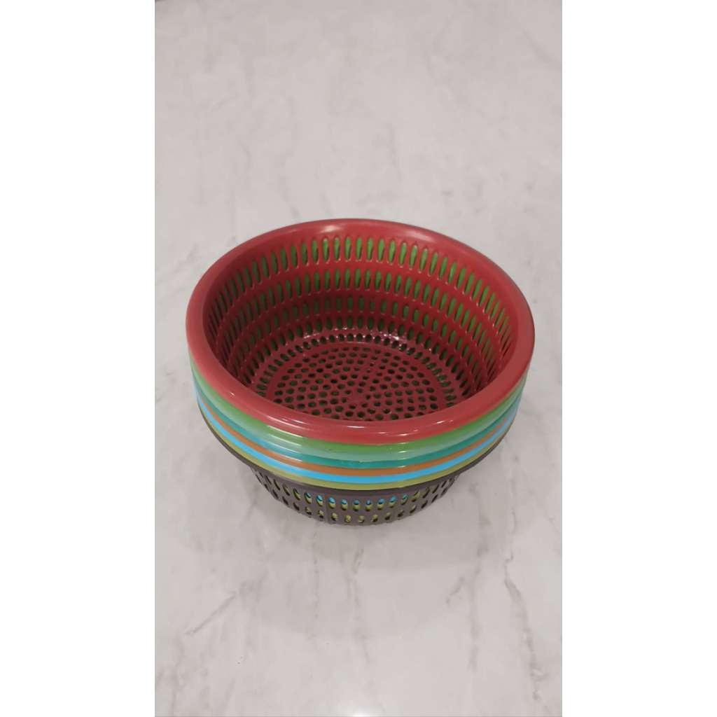 (INSTANT 12) WAKUL BESEK KECIL / BAKUL NASI / BAKUL BULAT / KERANJANG PLASTIK SERBAGUNA