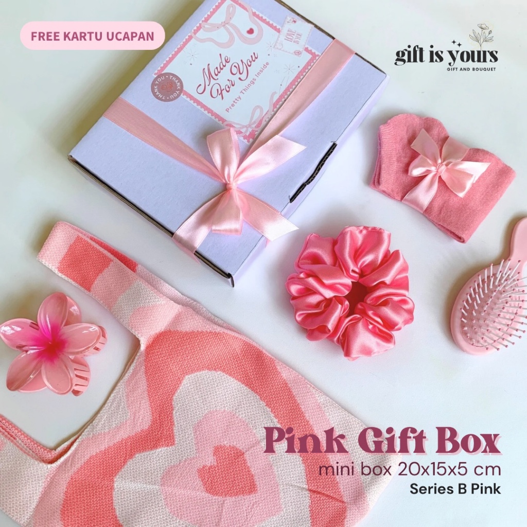 

Donesubego - Hampers Gift Box Cewek Pink Kado Ulang Tahun Wisuda Bridesmaid Perpisahan