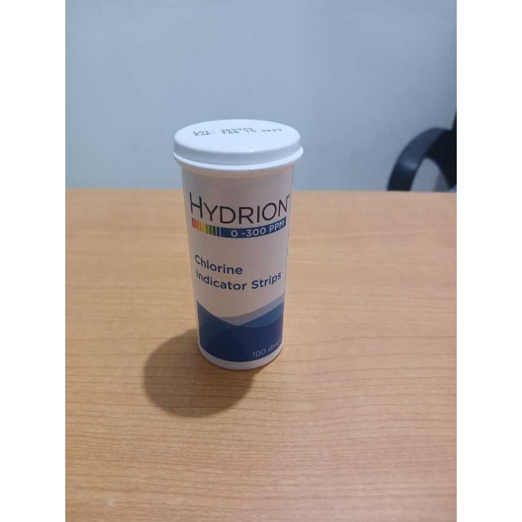CH-300 Chlorin3 test strip 0-300 ppm 100 strip HYDRION CH300