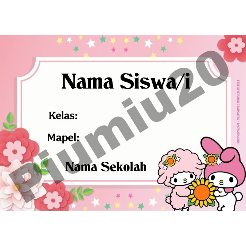 

STIKER LABEL BUKU BISA CUSTOM NAMA DAN NAMA SEKOLAH (ISI 50PCS)