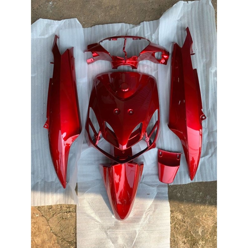 Cover Body Full Halus Motor Yamaha Mio Smile Warna Merah Maroon
