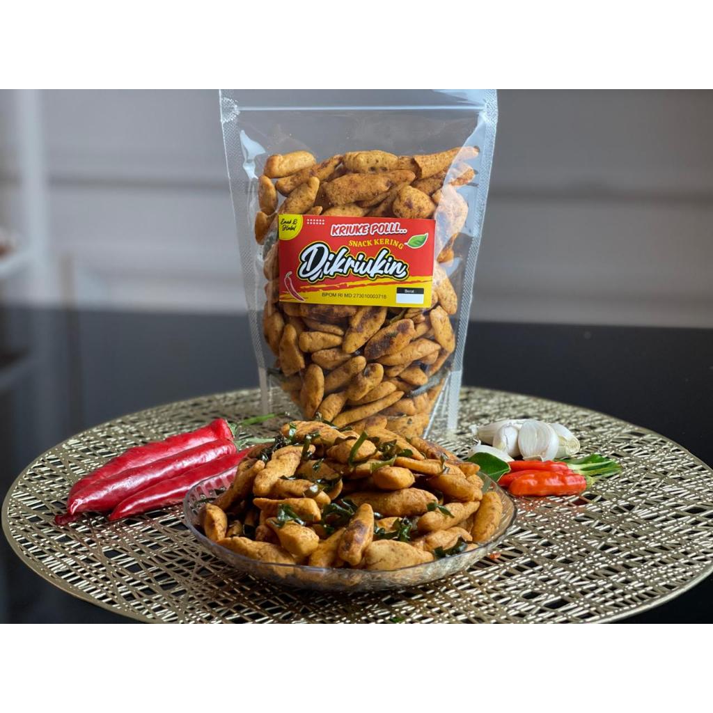 

Keripik Otak Otak pedas daun jeruk 500 gram 1kg Dikriukin