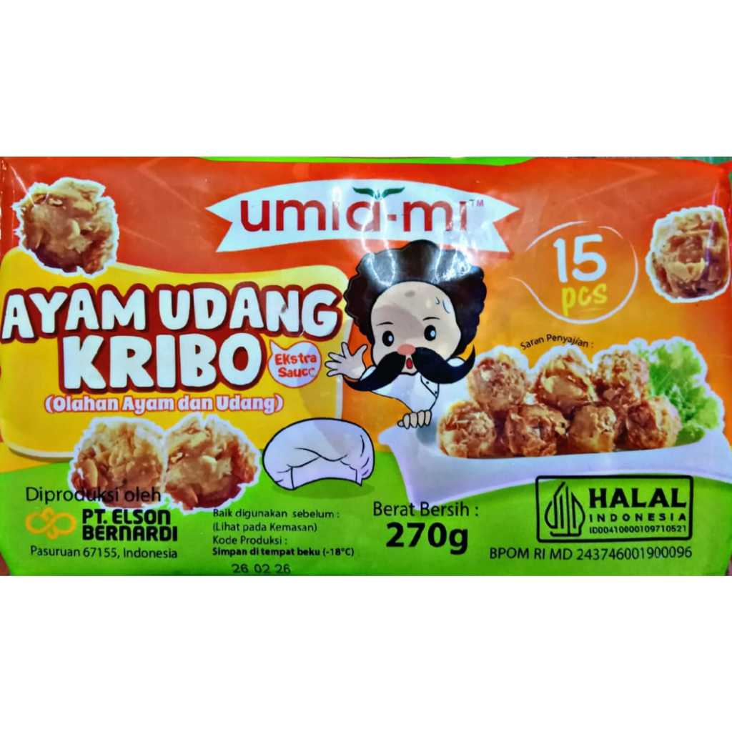 

Umia-mi Ayam Udang Kribo 270 gram