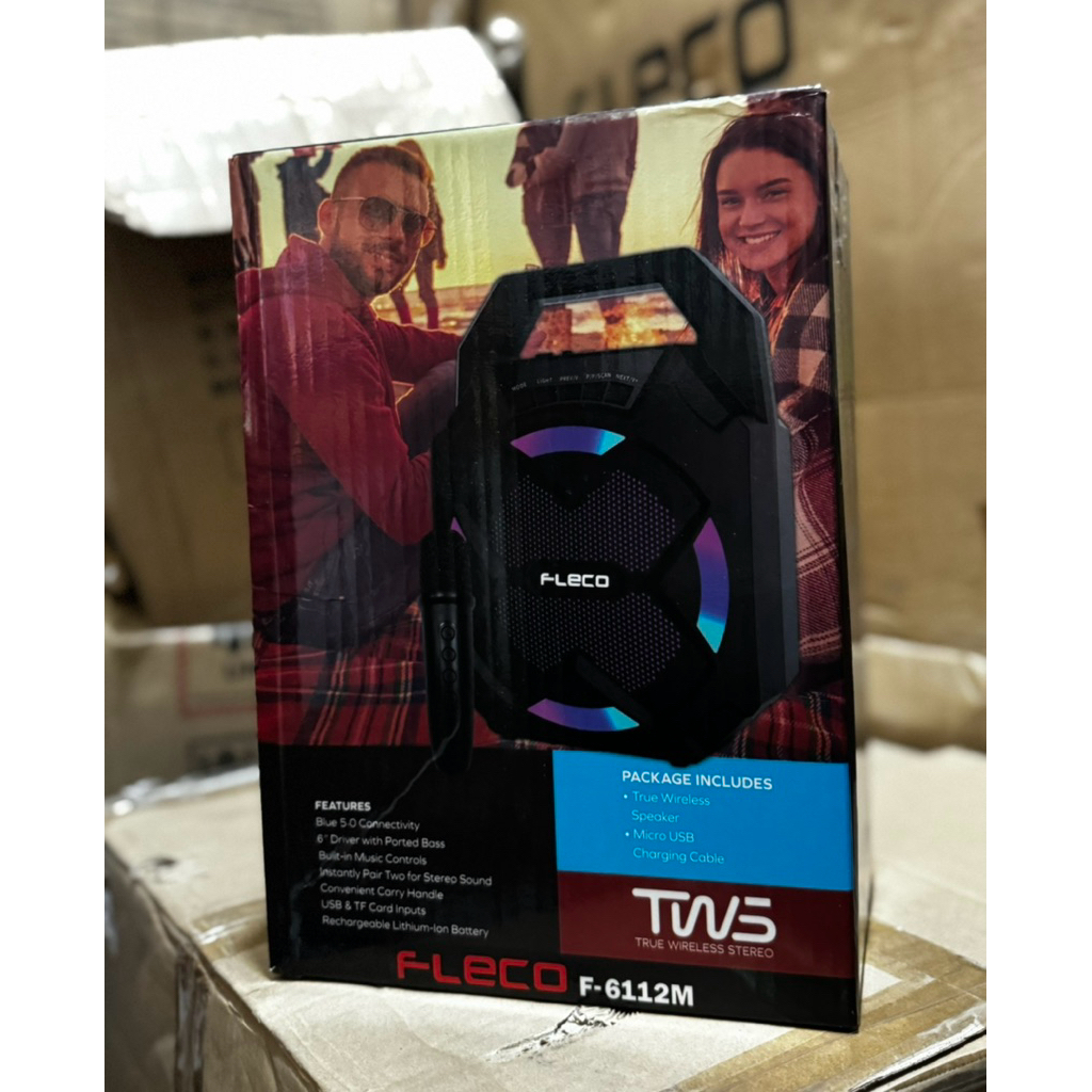 Speaker Bluetooth Portable FLECO F-6112M - TWS True Wireless Stereo