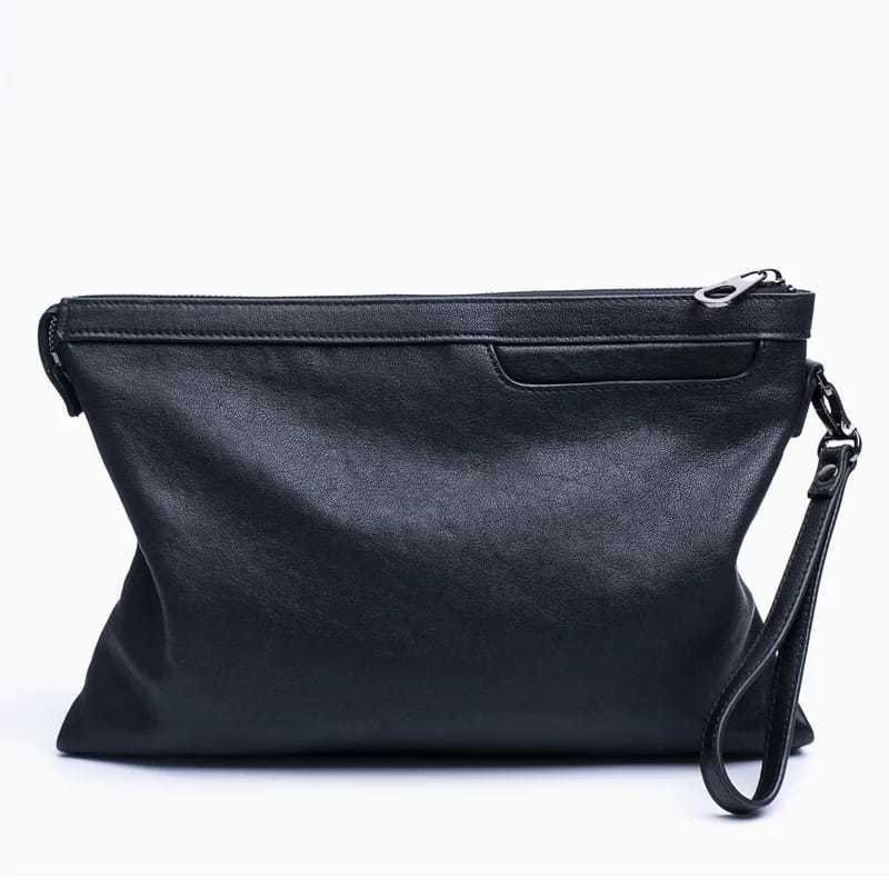 Tas Pria Tas Genggam Tas Amplop Tas Pria Kulit Asli - Tas Genggam Tas Zipper Gelang dompet