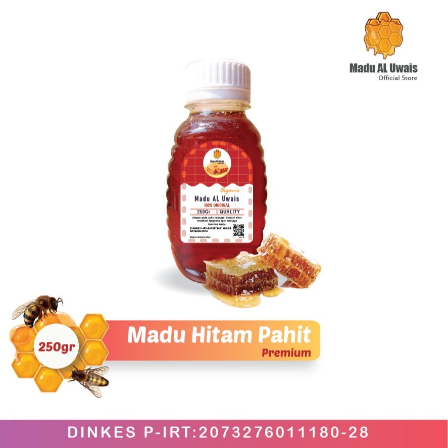 

madu hitam pahit 250 gram premium