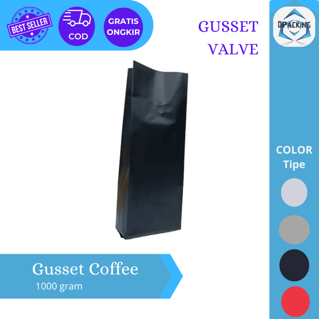 Kemasan Gusset Coffee 1000g