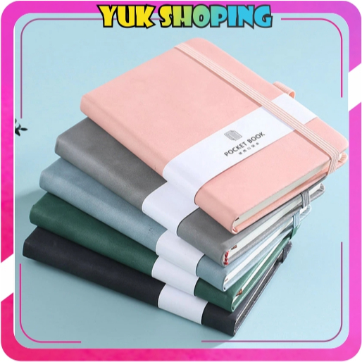 

YUKSHOPING Notebook A7 Buku Diary Aesthetic Buku Catatan Buku Notes Kecil Notebook Tali S148