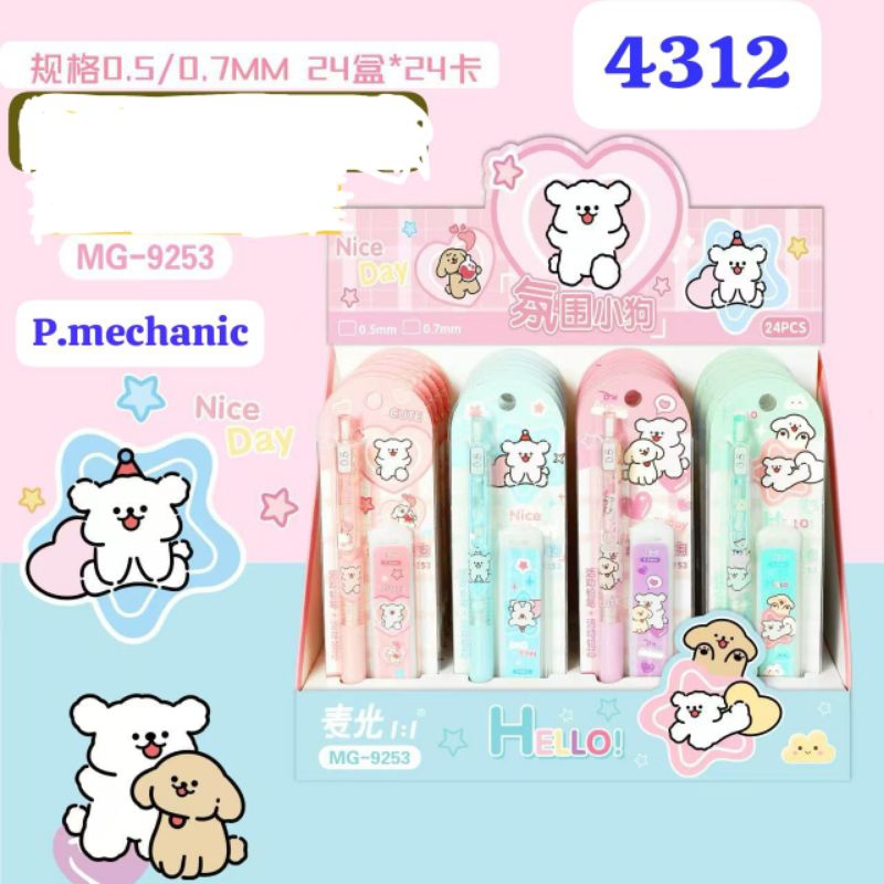 

PENSIL MECHANIC 0,5mm + ISI PENSIL 0,5mm SET MG-9253