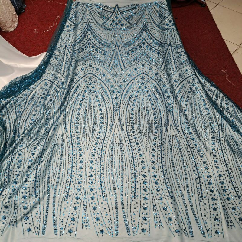 PROMO BAHAN TILE PAYET/ TILE PAYET ACSESORIS/HARGA PER 0.5 METER/KAIN TILE MEWAH/TULE MOTIF/BAHAN KE