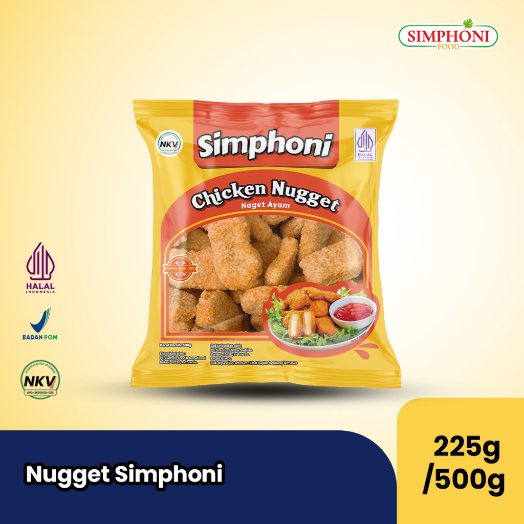 

Simphoni Chicken Nugget 500gr/225gr [HALAL]