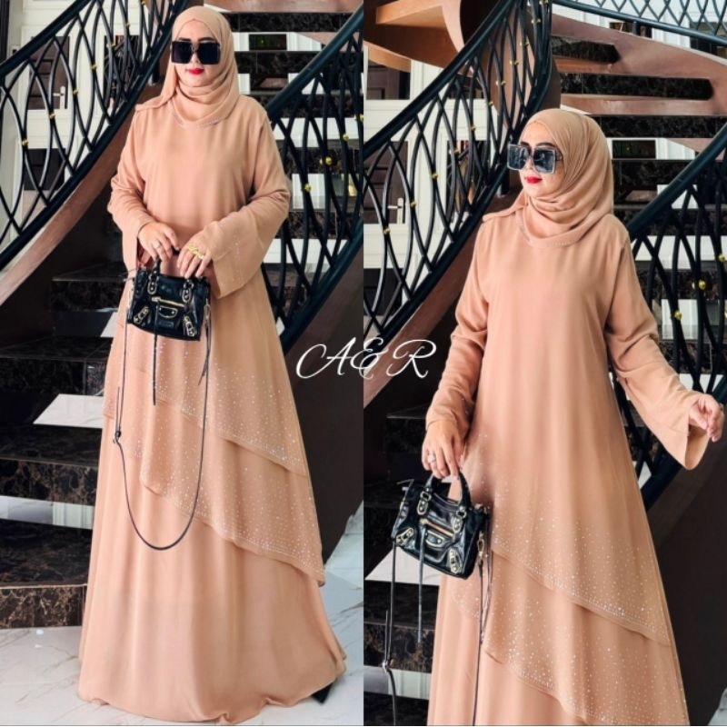 DRESS NABILA SET HIJAB realpict#cod
