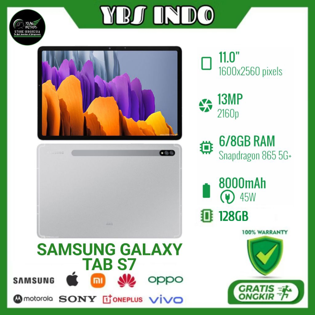 Samsung Galaxy Tab S7 SEIN - Smartphone Bekas Bergaransi