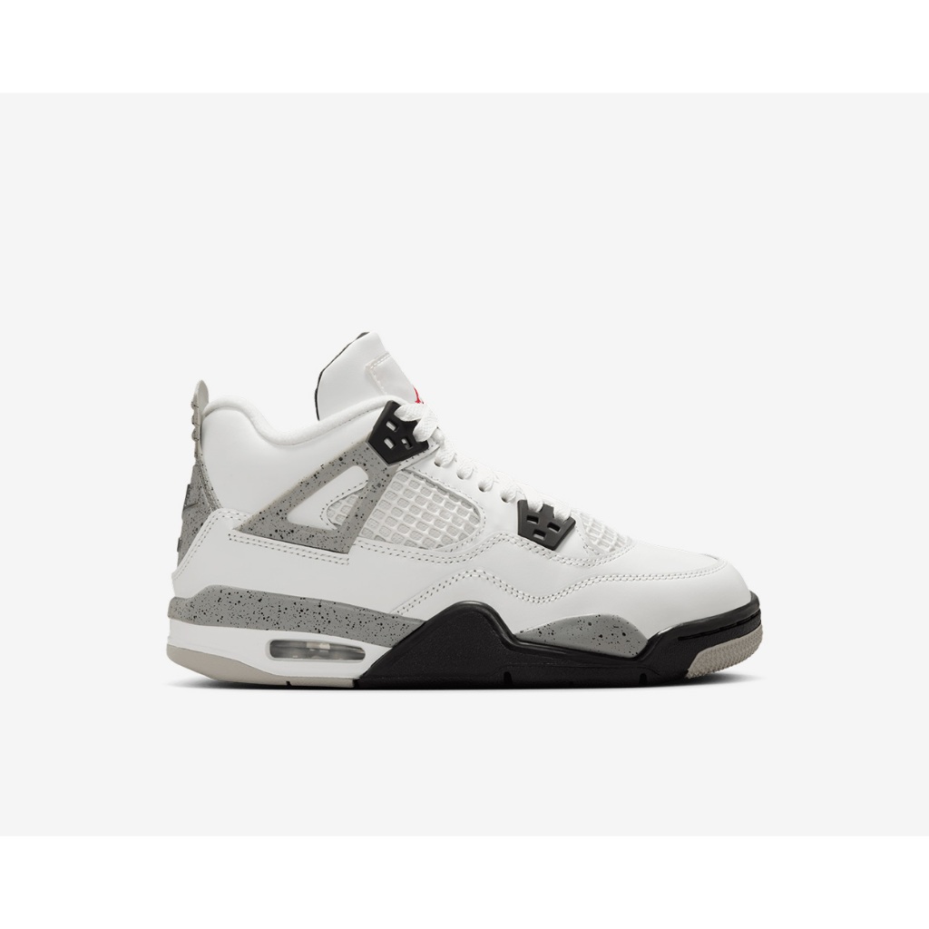 AIRJORDAN 4 AJ4 AJ 4 RETRO "WHITE CEMENT" KIDS (GRADE SCHOOL) IB4171-100