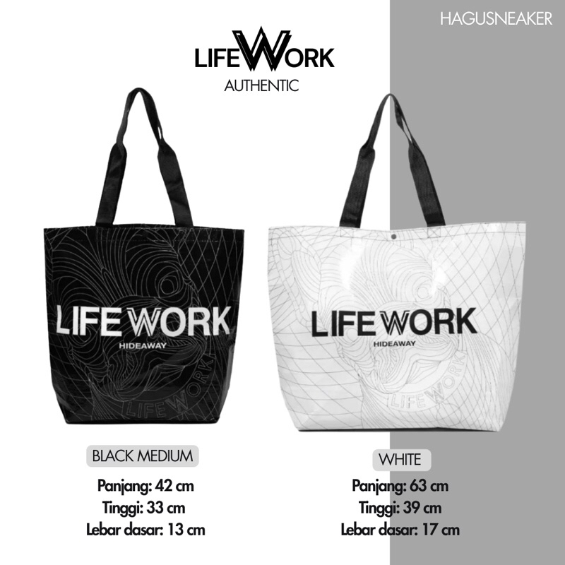 LIFEWORK SHOPPING BAG 100% ORIGINAL