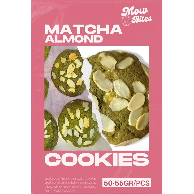 

Matcha Almond - Soft Cookie by mow.bite