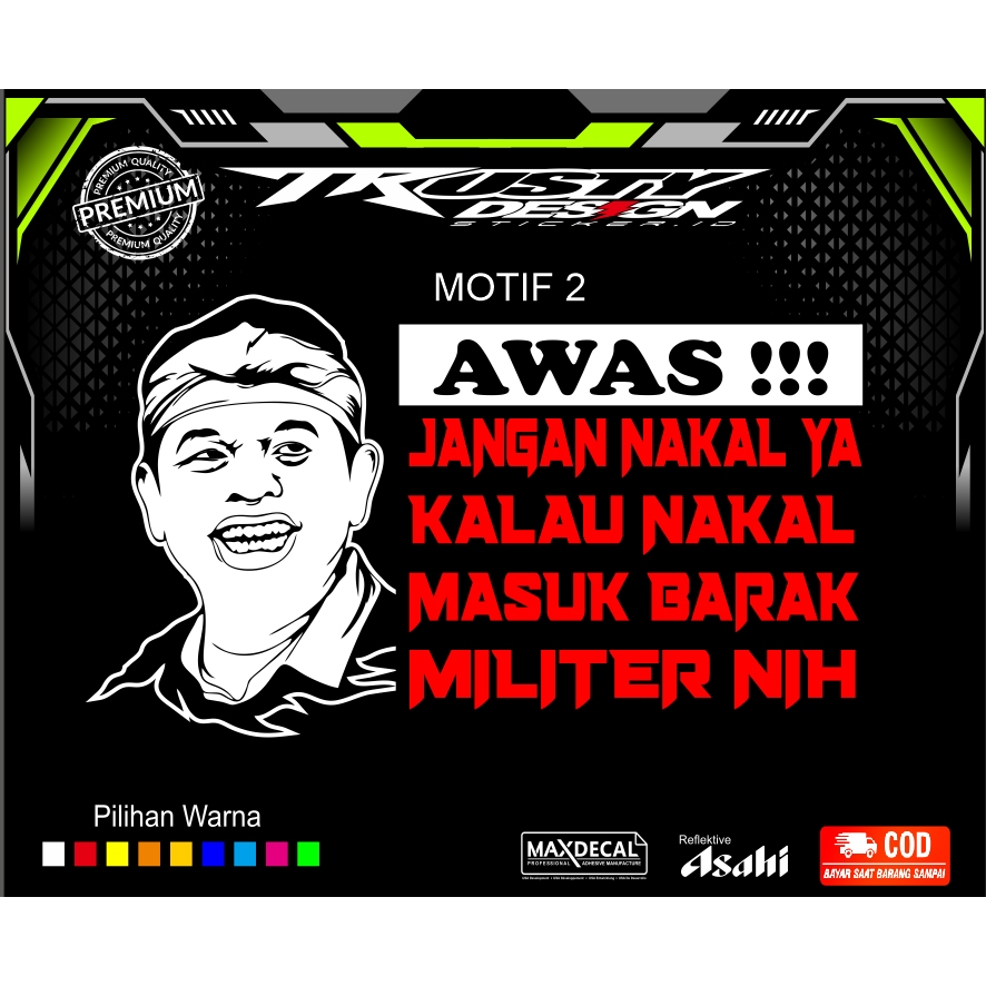 

VIRAL! Sticker KDM cutting sticker. sticker timbul