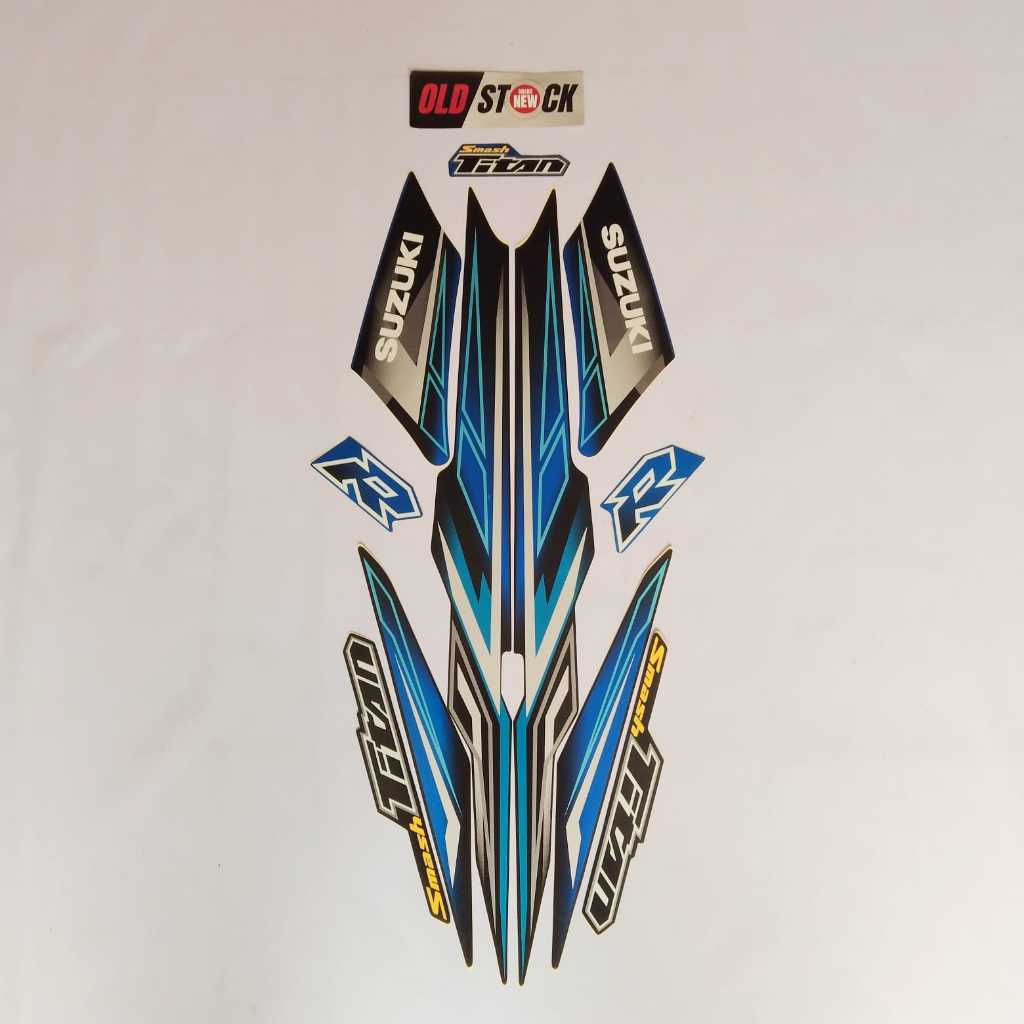 STRIPING STIKER STICKER LIST BODY BODI  SUZUKI SMASH TITAN R ASLI ORIGINAL 100% ( 68000B45H50NGHW ) 