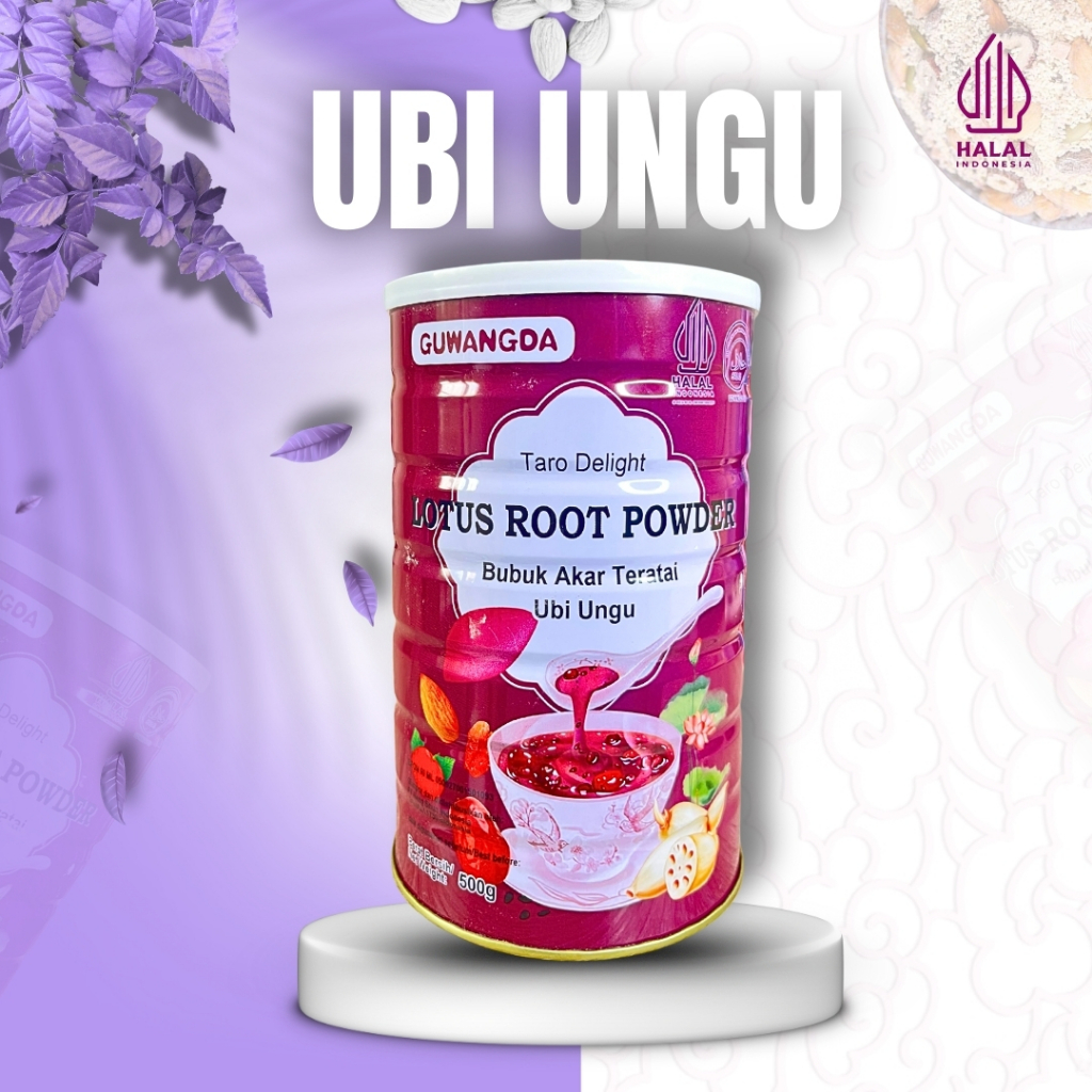 

OUFEN LOTUS ROOT POWDER HALAL BPOM - TERATAI UBI UNGU DAN KACANG CEMILAN SEHAT MAKANAN DIET GUWANGDA