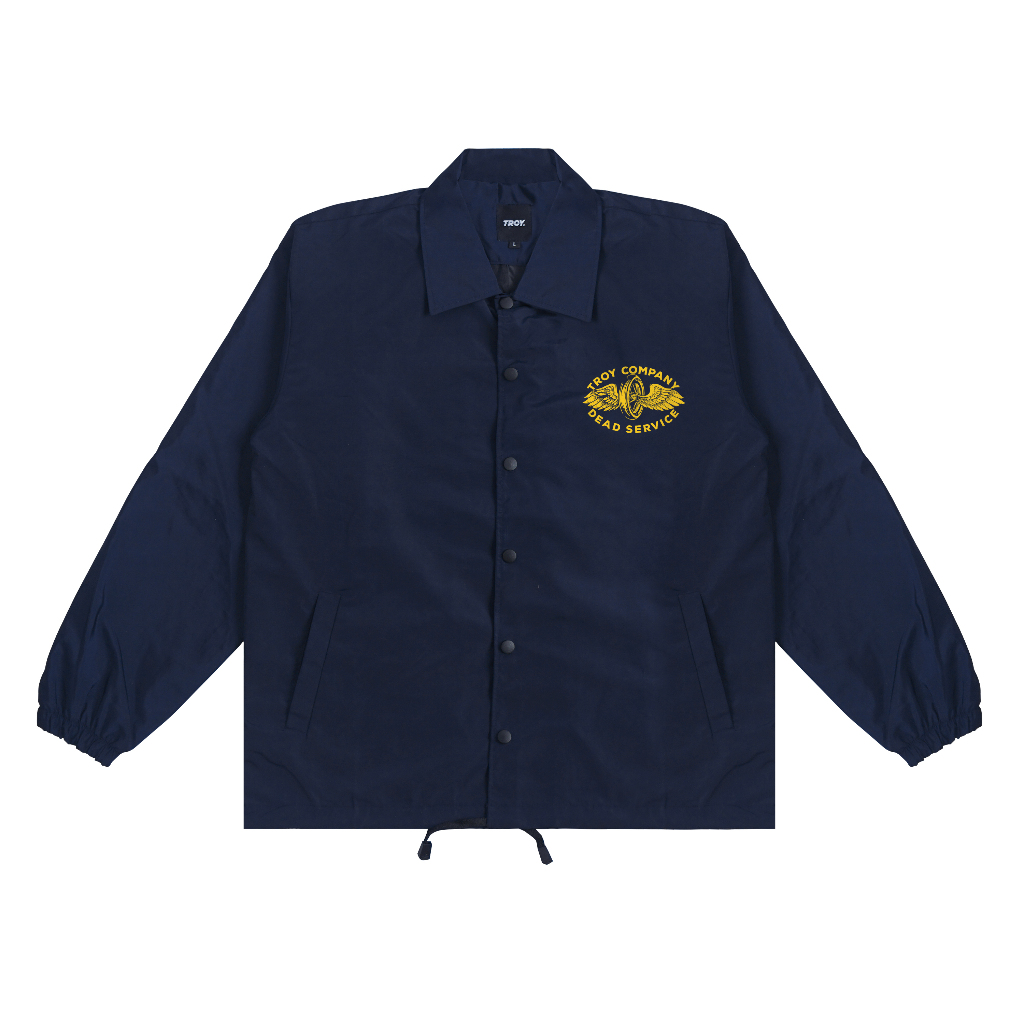 Troy Company Coach Jacket Dead Service Navy - Jaket Windbreaker Biru Navy WN 3134