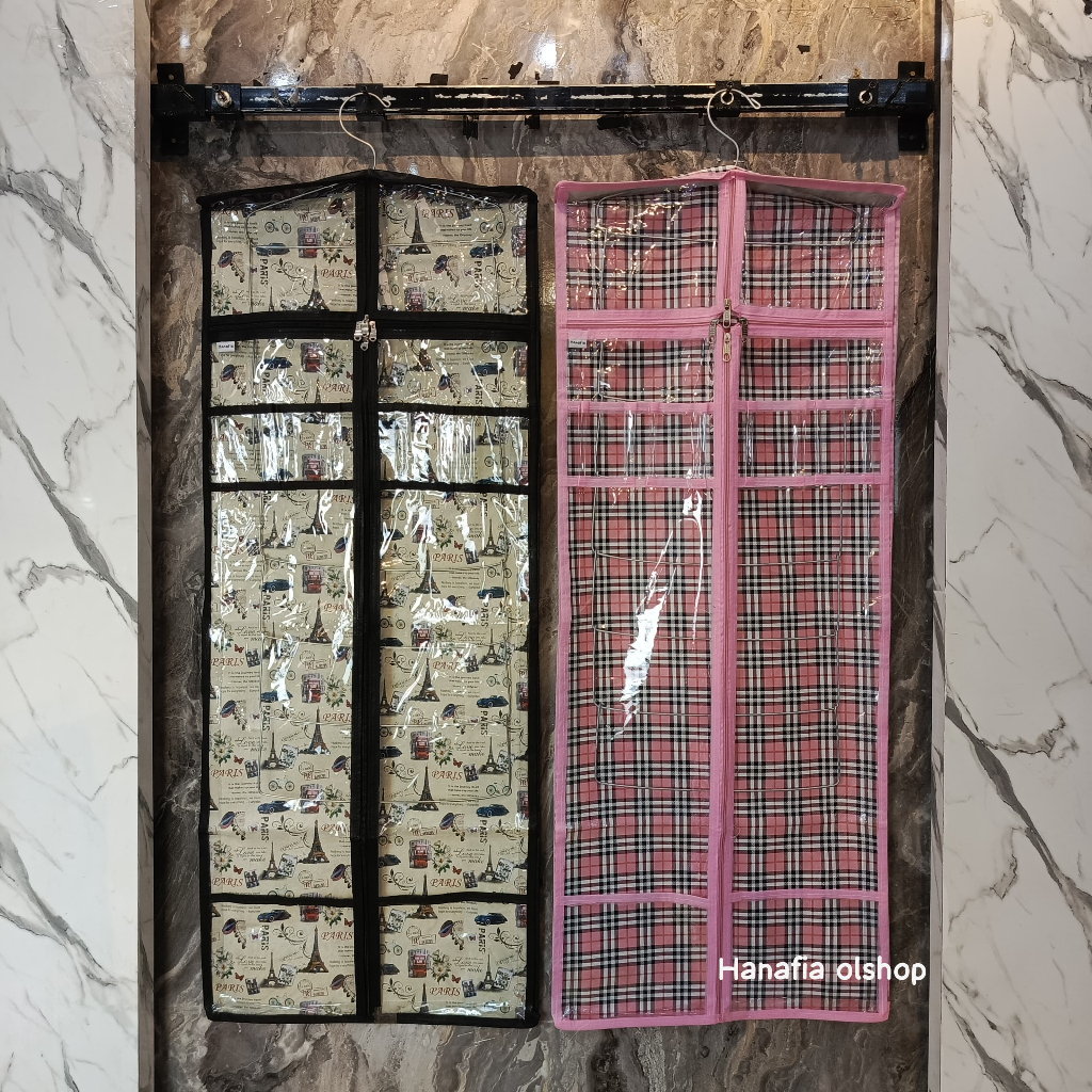 RAK HIJAB JUMBO MOTIF | RAK JILBAB  RAK HIJAB GANTUNG TERTUTUP ANTI DEBU | RAK HIJAB GANTUNG SIMPLE