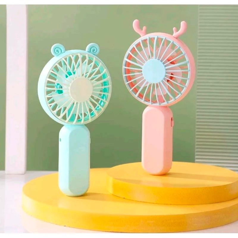 KIPAS ANGIN MINI KARAKTER KIPAS ANGIN MINI FAN GENGGAM PORTABLE KIPAS ANGIN PORTABLE KECIL LUCU
