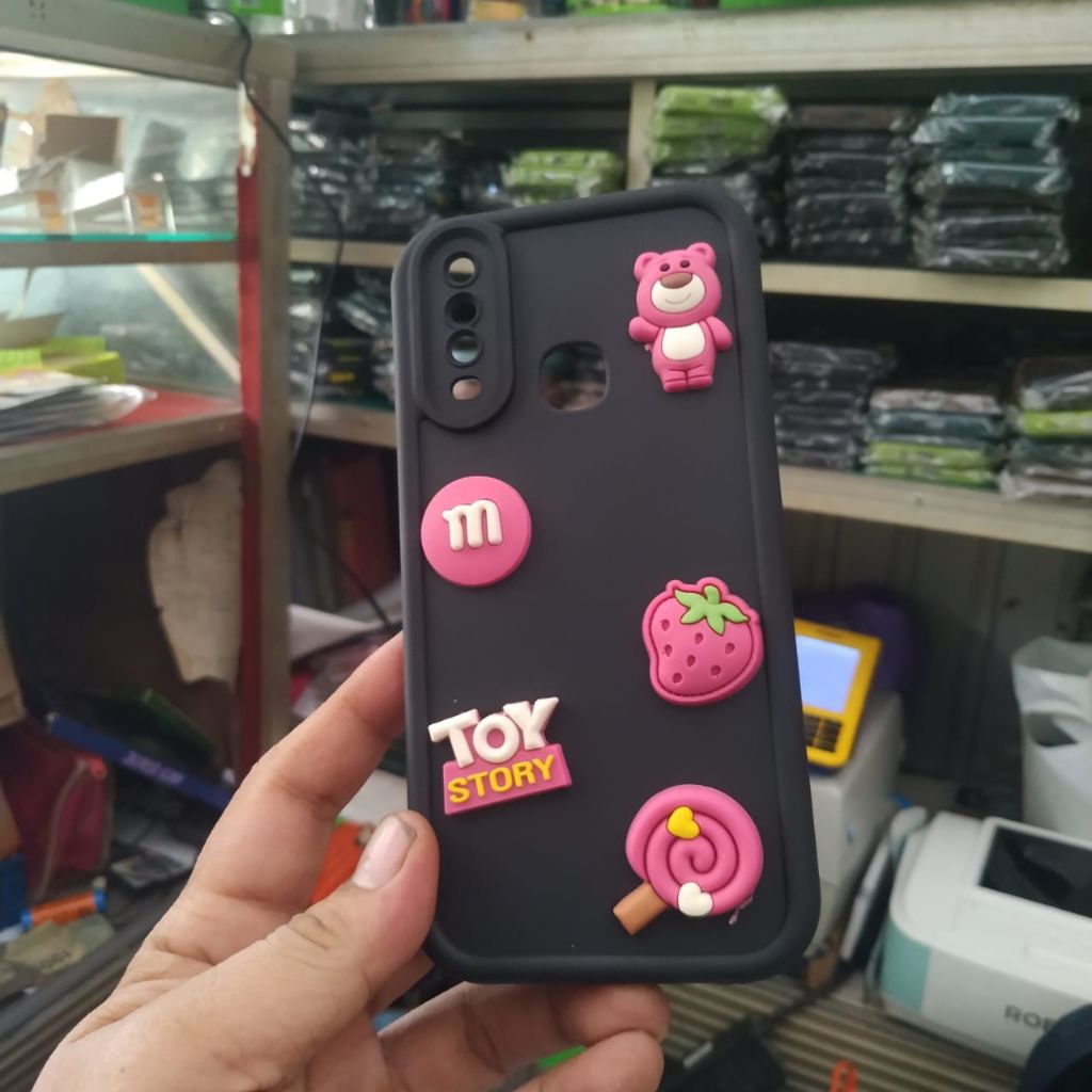 Case Vivo 1901 1902 1904 1906 2007 Y11 Y12 Y15 Y17 Y12i Softcase 3D Lotso Timbul Cesing Silicone Sil