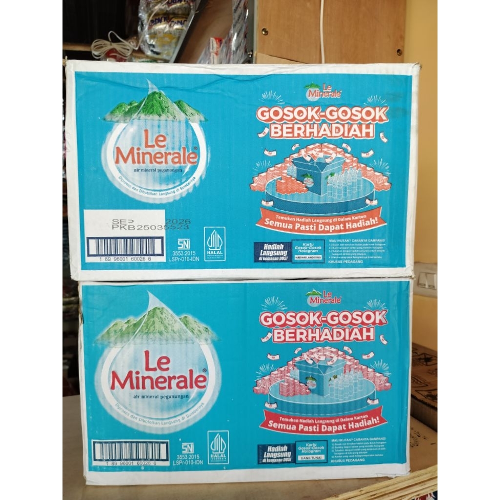 

Le Mineral Air Mineral Pegunungan 600ml (isi 24)