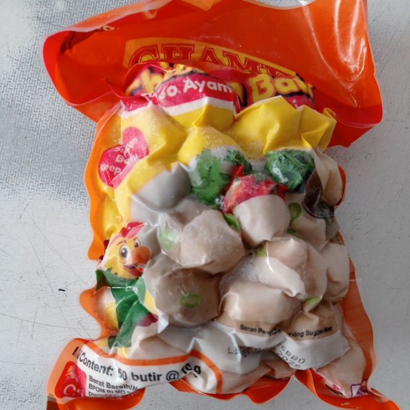 Champ Chicken Ball 500 Gr | Bakso Ayam Isi 50 butir | Frozen Food Murah