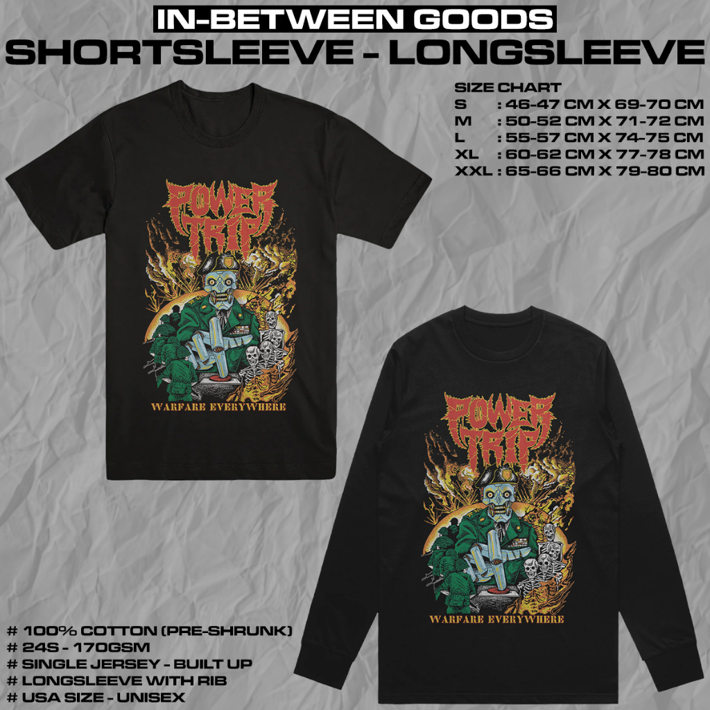POWER TRIP - WARFARE | T-SHIRT | LONGSLEEVE | BAND MERCH