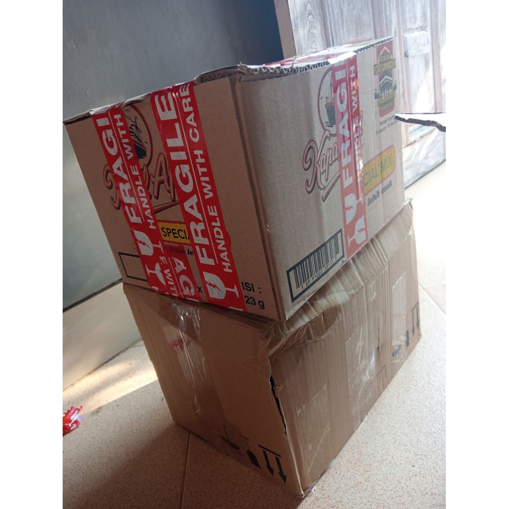 

packing nambah kardus+bubble wrap