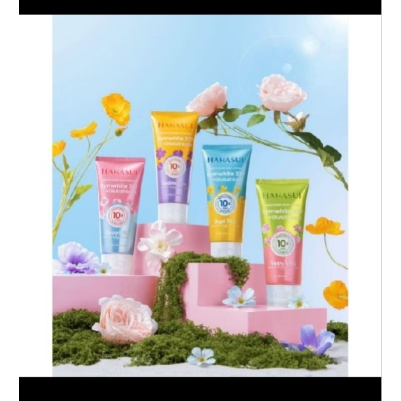 hanasui body scrub&body serum symwhite,body lotion  hanasui