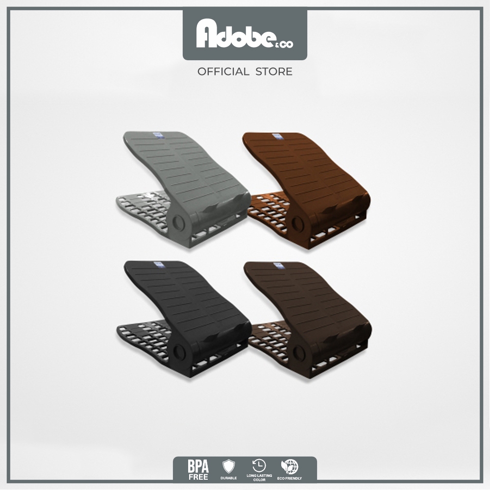 KOTAK SEPATU LIPAT/BEVERLY SHOES STACKER (ABU/COKLAT TUA/COKLAT MUDA) - Adobe&Co