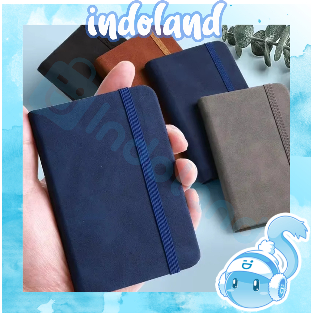

☀ INDOLAND ☀ Notebook Hard Cover A7 Buku Diary Catatan Kecil Buku Tulis Memo Ukuran Notebook Mini Pocket Simple S148