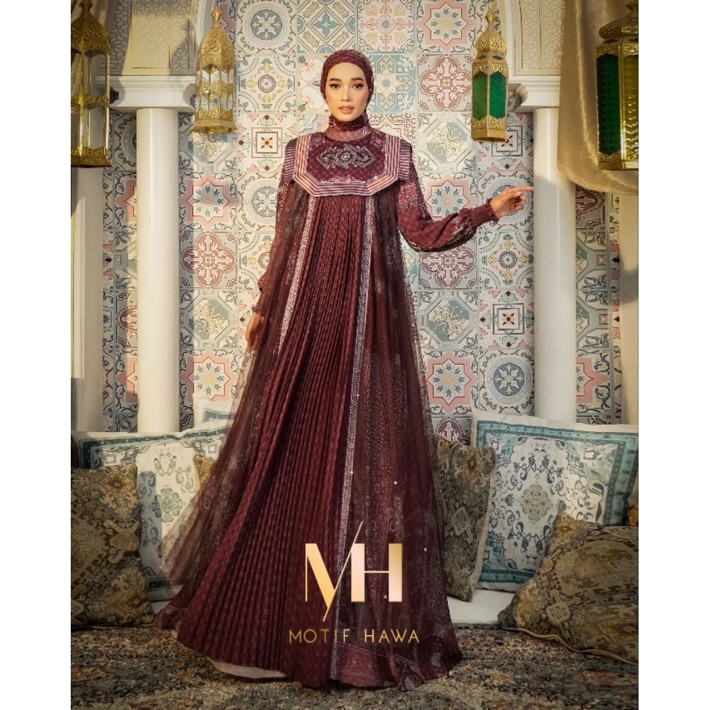 MH - Jennaira Ready Stock by Motif Hawa Gamis