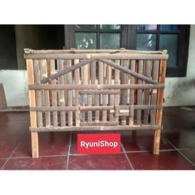 KANDANG BAMBU KECIL /Kandang Ayam Bambu Bongkar Pasang Anti-Predator /Kandang Ayam Petelur Bambu Lip