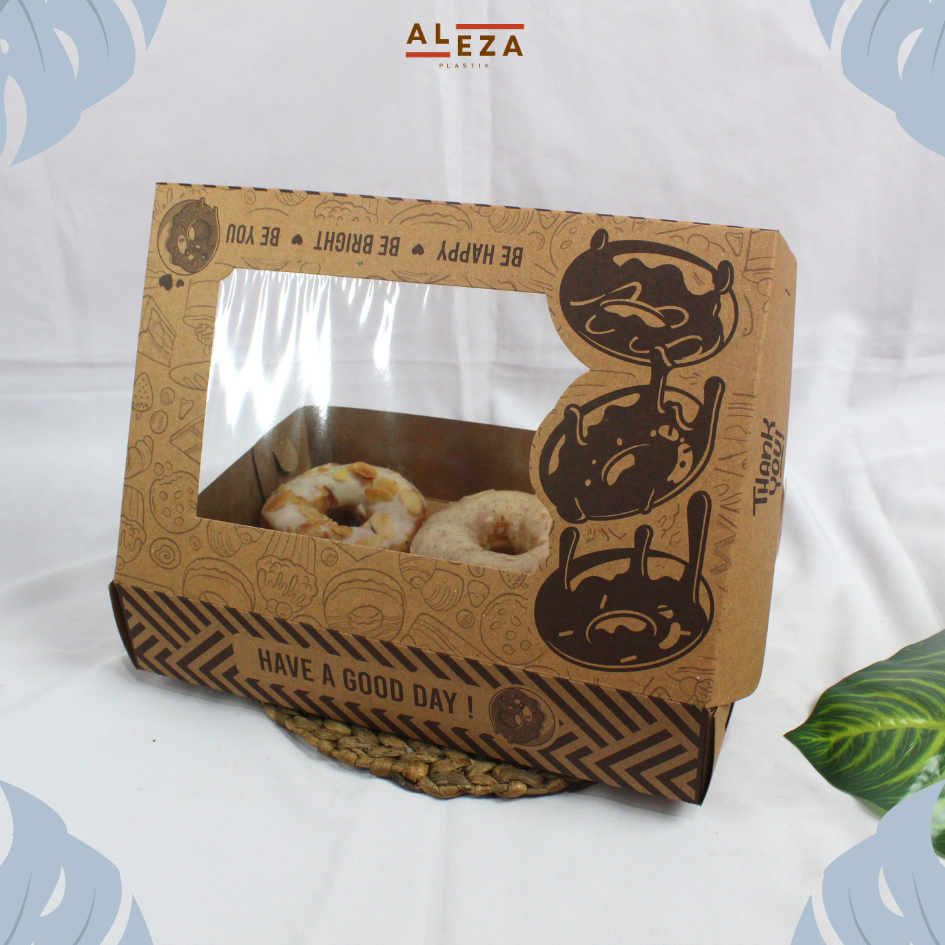 

iDk90 Box Donat Isi 6 Dus Donat Isi 6 Kotak Donat Isi 6 Window Motif Isi 25 Pcs