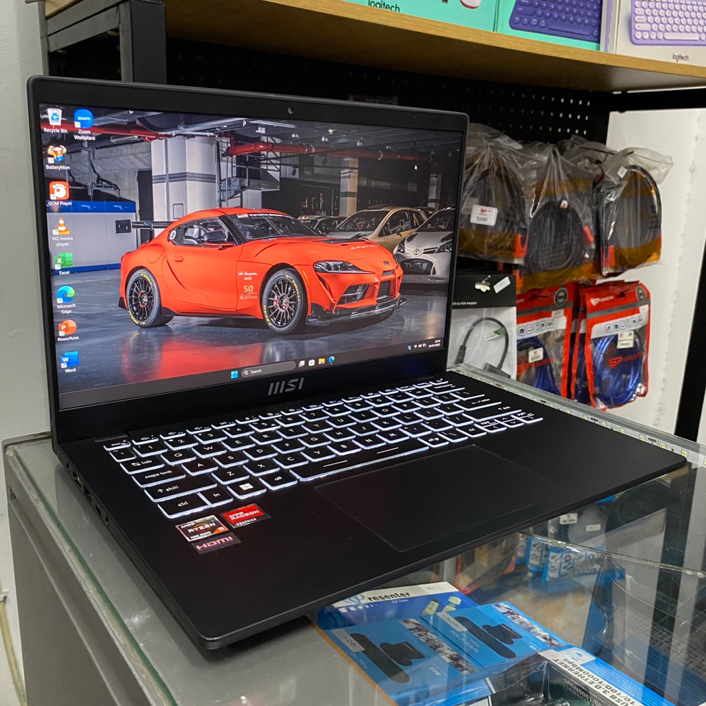 MSI Modern 14 AMD Ryzen 5 7530U RAM 16 GB SSD 512 GB Laptop Ultrabook Premium Second Like New