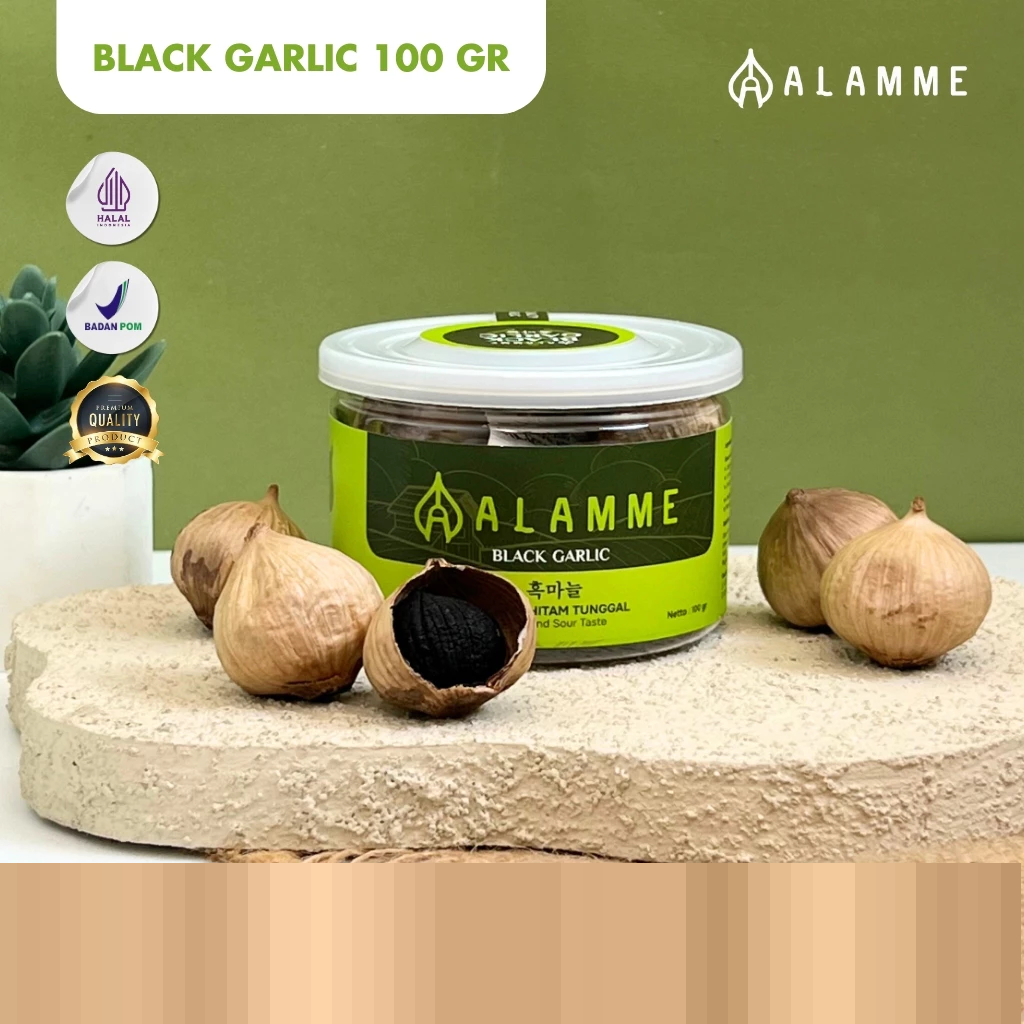 

Alamme Black Garlic Bawang Hitam Tunggal Premium Alamme 100 Gram