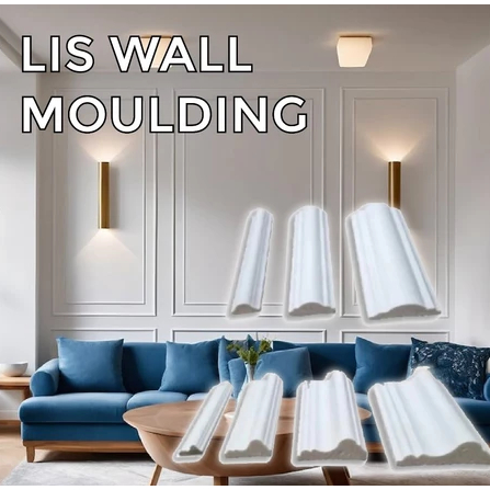 List Wall Moulding PVC Ukiran Dinding Lis Dinding Molding Candi 2.9 Meter