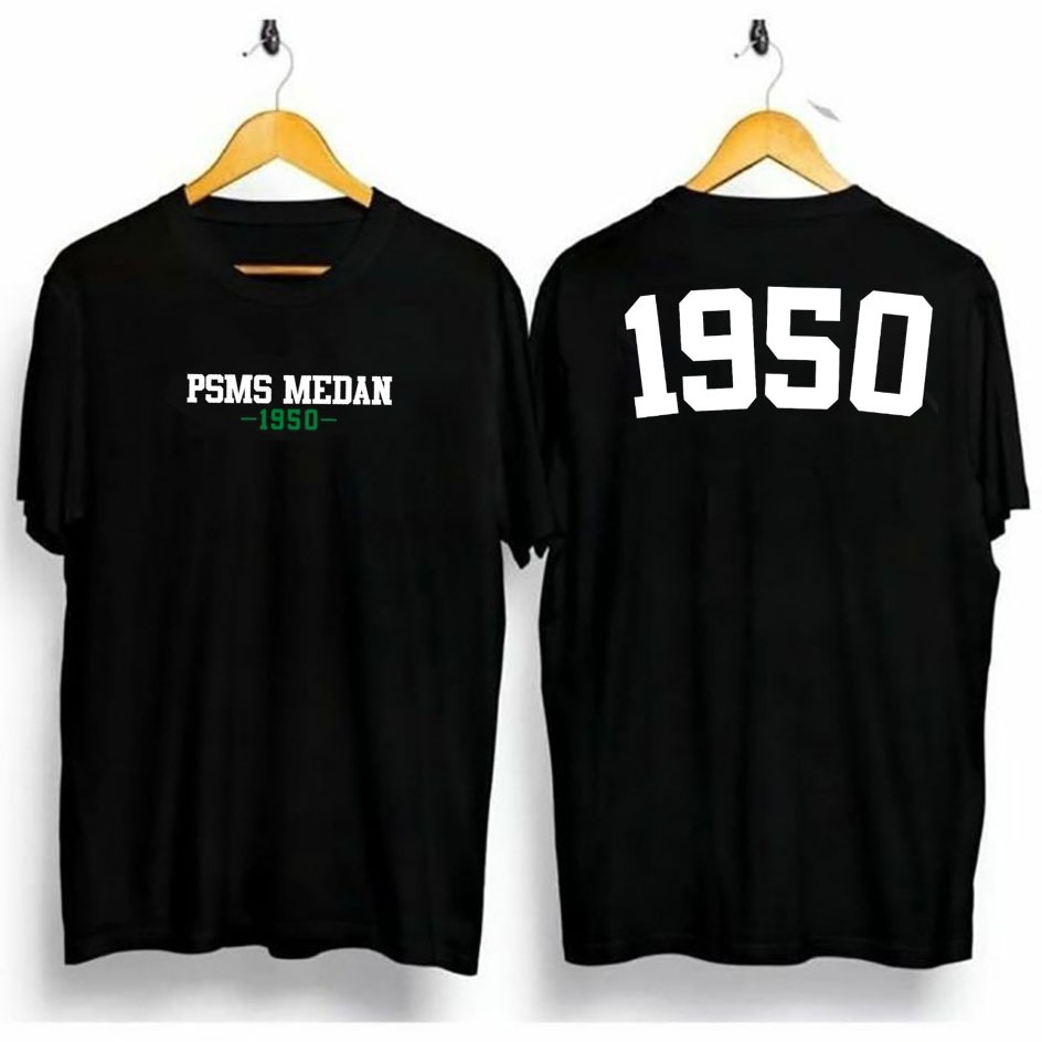 Aisuke_Clothing T-Shirt Kaos Distro Dewasa PSMS MEDAN 1950 Bahan 24s Nyaman / Kaos Distro PSM MEDAN